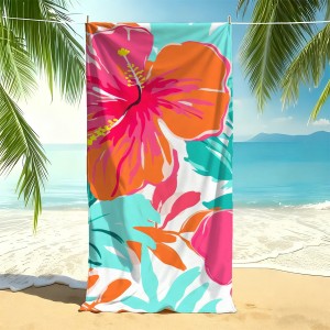 Custom Beach Towels with Soft Plush Fabric Small Batch Customization