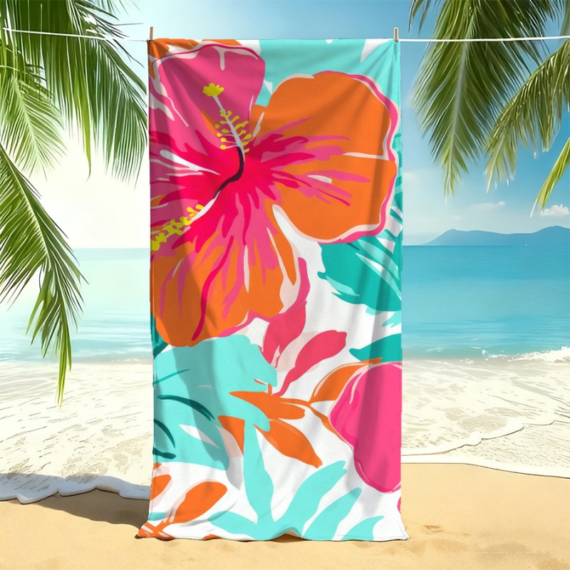 Custom Beach Towels with Soft Plush Fabric Small Batch Customization 