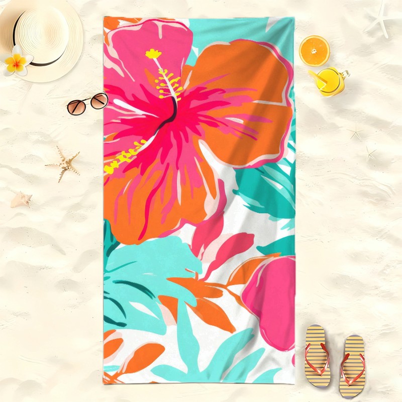 Custom Beach Towels with Soft Plush Fabric Small Batch Customization 