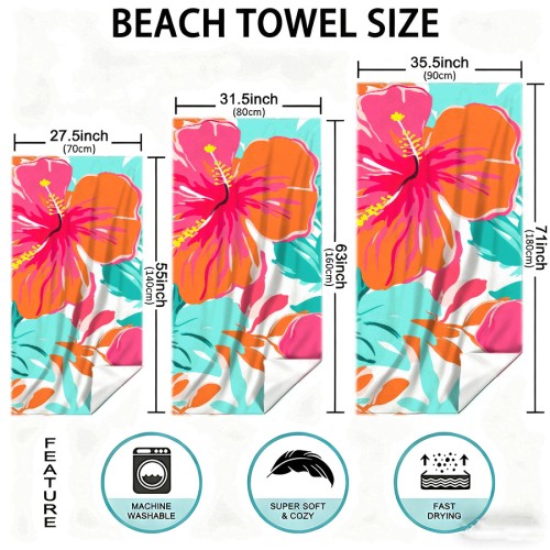 Custom Beach Towels with Soft Plush Fabric Small Batch Customization