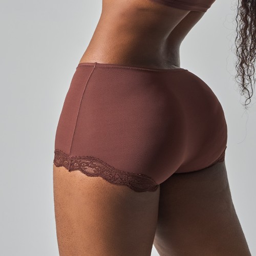 Mid Waist Sexy Hollow Out High Elastic Comfort Sports Yoga Boyshorts For Women