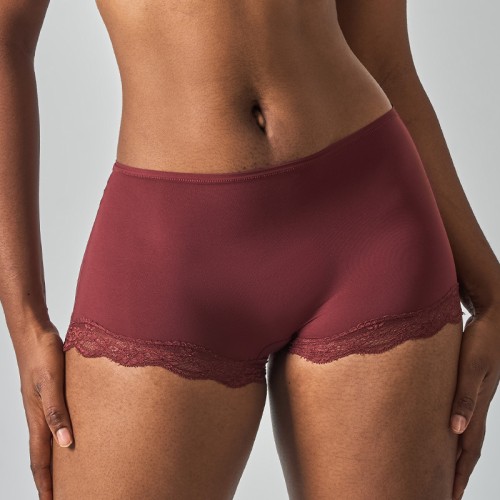 Mid Waist Sexy Hollow Out High Elastic Comfort Sports Yoga Boyshorts For Women